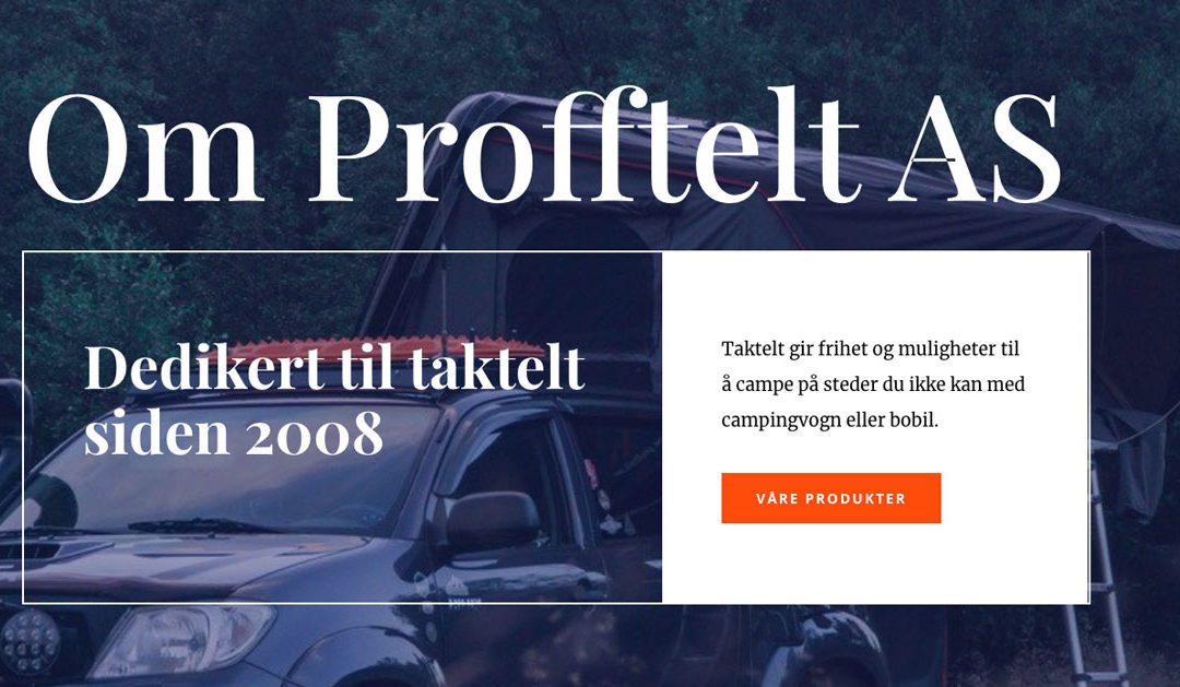 Om Profftelt