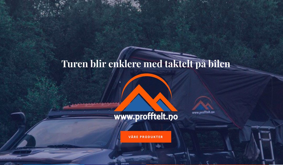 Velkommen til Profftelt AS – din taktelt ekspert