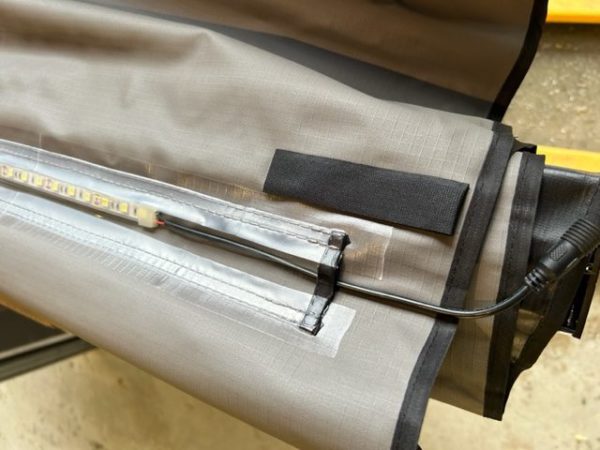 Markise i alukasett 200x200 inkl fester, LED  Treeline Outdoors - Bilde 5