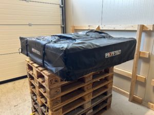 Transporttrekk svart 165cm telt